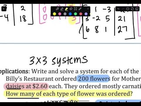 Writing and Solving 3x3 Systems Application Problems