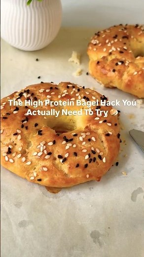 High Protein Bagels Just 3 Ingredients!🥯#easyrecipe