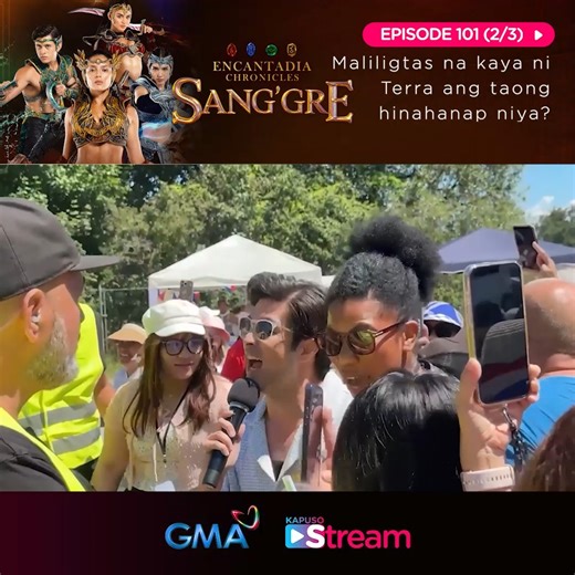 1.3M views · 31K reactions | Aired (November 3, 2025): Muling sinundan ni Terra (Bianca Umali) ang tunog ng Sang’greng nanghihingi ng tulong sa kanya upang tulungan itong makatakas. #GMANetwork #GMADrama #Kapuso #EncantadiaChroniclesSanggre | GMA Network | Facebook