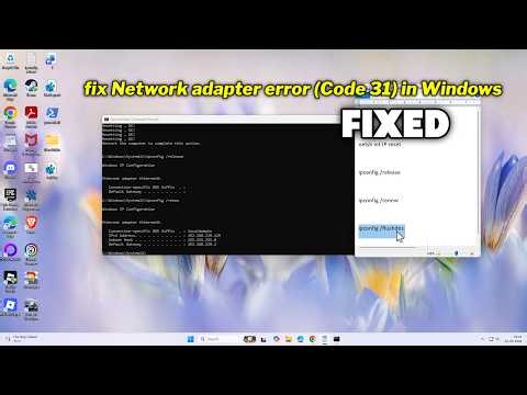 (FIXED) Network adapter error (Code 31) in Windows