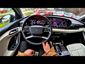 2025 Audi Q6 e-tron 225kW performance | POV Test Drive