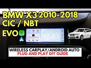 BMW X3 CIC NBT ID4 Wireless CarPlay and Android Auto Plug and Play Upgrade. 2010-2018 DIY MADE EASY!