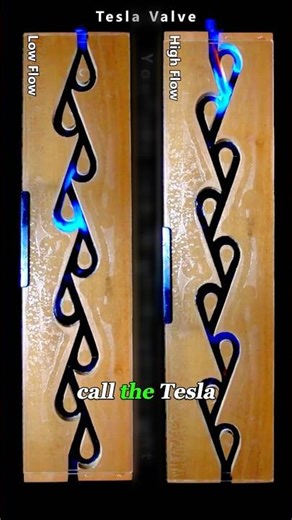 Tesla Valve With No Moving Parts That Still Controls Flow!#fyp #Engineering#valve #knowledge #facts