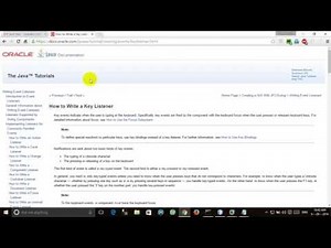Java KeyListener Interface