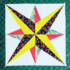 Eight Pointed Star Quilt Block: 12 Inch FPP PDF Pattern - Etsy