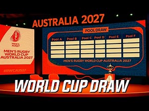 Rugby World Cup 2027 Draw LIVE | Full Pools Reveal & Reaction!