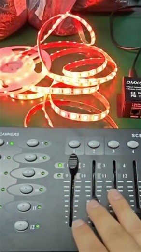 DMX RGB controller + RGB LED strip light