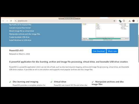 PowerISO 9.3 + License Key Download (Latest 2026) Free Trial