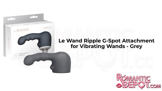 Le Wand Ripple G-Spot Attachment for Vibrating Wands – Grey