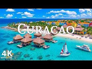 FLYING OVER CURACAO 4K 🌊 Explore Willemstad, Grote Knip & Caribbean Blue Beaches | VIDEO 4K UHD