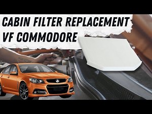 How To: Replace VF Commodore Cabin Air Filter