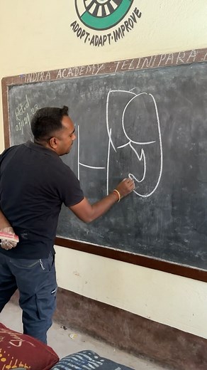 1.1M views · 48 reactions | Easy elephant drawing tutorial #DrawingTutorial #EasyArt #ElephantSketch #ArtForBeginners | Chandan Art Academy | Facebook