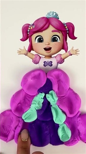 Clay The House Down! 💅 Create A Craft Play-Doh Dress With Emmie #kids #shorts