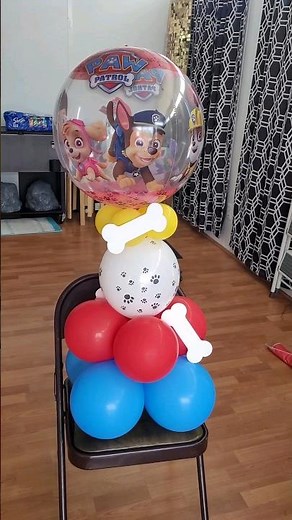 Paw Patrol Balloon Centerpiece Tutorial