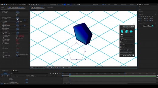 AE脚本-2.5D等距网格投影倾斜偏差动画脚本AEscripts Volume n' Tricks使用教程