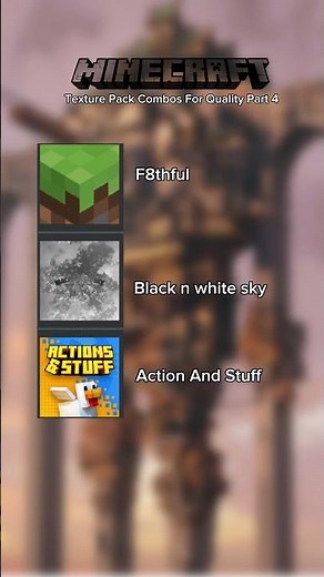 Minecraft Texture Pack Combos For Quality Part 4