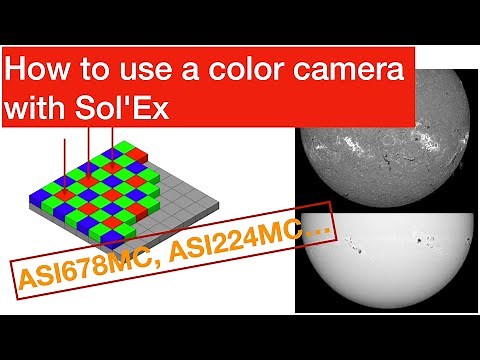 How to use a color camera with Sol'Ex