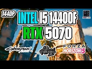 Intel i5 14400F + RTX 5070 Benchmarks - 1440p