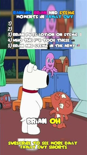 Ranking The FUNNIEST Brian and Stewie Moments 🐶👶🏻 #familyguy