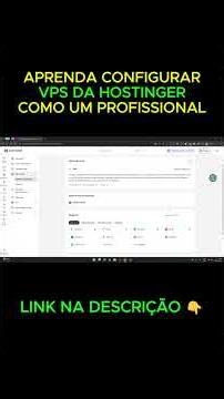 Configurando VPS Hostinger #afiliados #hostinger #vps #n8n #evolution