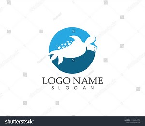 Sea Turtle Icon Logo Vector Illustration Stock Vector (Royalty Free) 1136804354 | Shutterstock