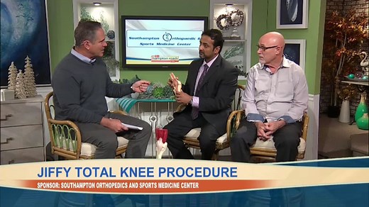 Jiffy Knee on the Hampton Roads Show. Dr. Patel brings in a patient testimonial