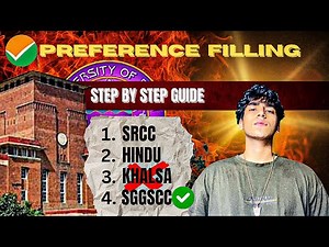 What's the BEST Way to Fill DU PREFERENCE SHEET for CUET 2025? FREE GUIDE!!!