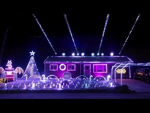 **STAR WARS** Epic Light Show in the Snow!! - 2025 Christmas Light Show