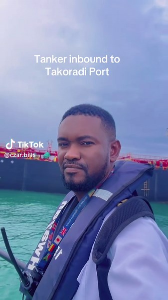 Inbound to Takoradi Port🇬🇭. #creatorsearchinsight #fyp #oc #marinepilot #shiphandling