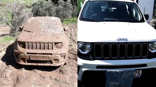 Deep Cleaning a Dirty Car with Water Pressure and Special Soap