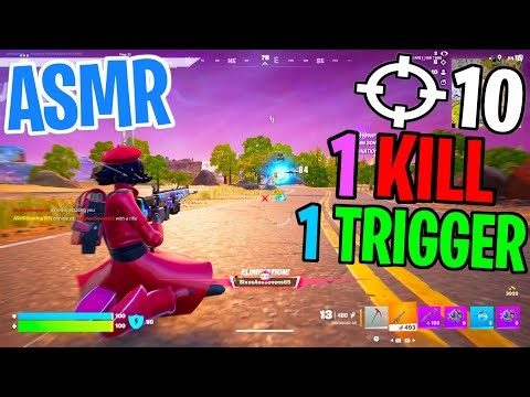 ASMR Gaming 😴 Fortnite 1 Kill = 1 Trigger Relaxing Mouth Sounds 🎮🎧 Controller Sounds + Whispering 💤