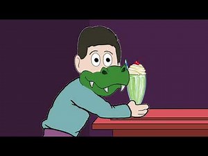 Meeting the Dragon-Cow (Alligator Transformation ASMR encounter) "Animated!" 🐮🥤🐊