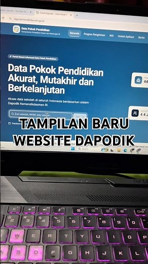 TAMPILAN BARU WEBSITE DAPODIK 2026