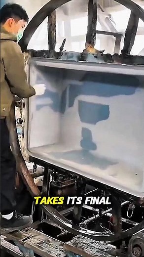 How Plastic Bathtubs Are Made | Rotational Molding Process‼️#shorts #machine