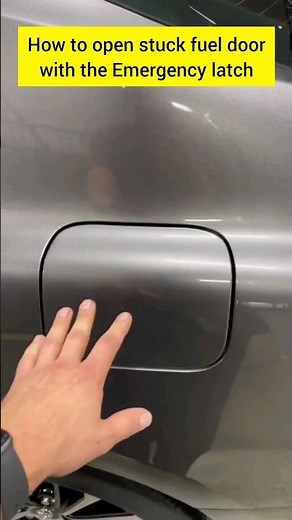 How to open Stuck fuel door
