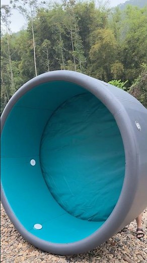 IPOOLGO 7.8*3ft size inflatable hot spa tub Spacious design (7.9x3ft) for up to 4 people 🏊‍♀️