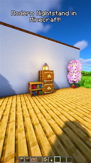 Modern Nightstand in Minecraft! 🛏️✨ Easy Build #minecraft #minecraftbuilding