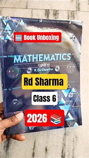 Rd Sharma math class 6 Book Unboxing 📚 #shorts #class6math