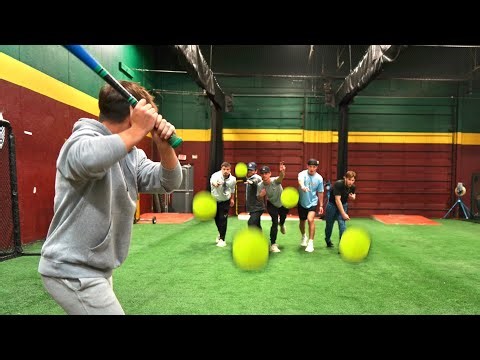 Can We Hit a Blitzball Against 5 Pitchers at Once?