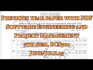 Software engineering and project management, pyq, june/july.25, CSE, BCS501, with pdf