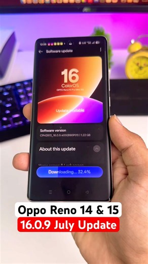 Oppo Reno 14 & 15 New Update 16.0.9 🔥 New Fingerprint Emoji & New Features