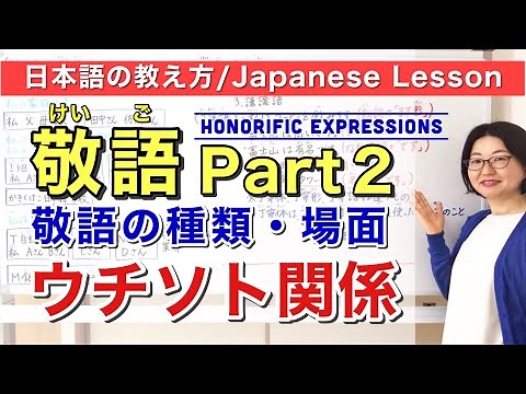 Honorific expressions Japanese / 敬語(KEIGO) Part 2 UCHI-SOTO 【Learn or Teach Japanese grammar】 [183]