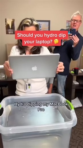 Matt Upham | AI, Tech, Coding on Instagram: "Should you hydrodip your laptop / MacBook?"