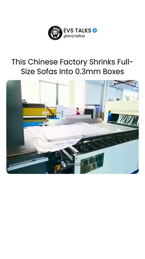 How Full-Size Sofas Become Paper-Thin 🤯🛋️ | China’s Factory Magic