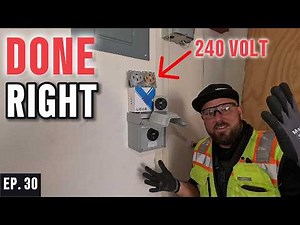 The BEST EV Charger Receptacle EVER! The CORRECT Way To Install A 240v Plug | Electrician POV Ep. 30