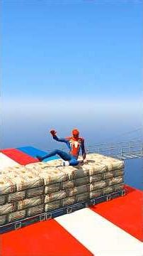 GTA 5 Epic Water Ragdolls Spiderman Jump/Fails Ep 401 #shorts