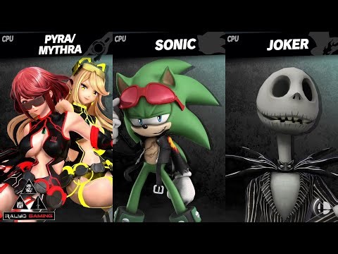 New Mods: Galactic Force Pyra/Mythra vs Scourge the Hedgehog vs Jack Skellington