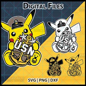 Digital Navy E9 MCPO Pikachu Chief SVG Download, Master Pika Chief Petty Officer Anchor Chibi PNG Files - Etsy Canada