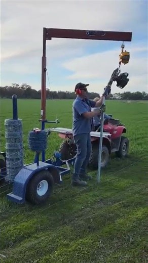 Mighty Fencing Trailer in action