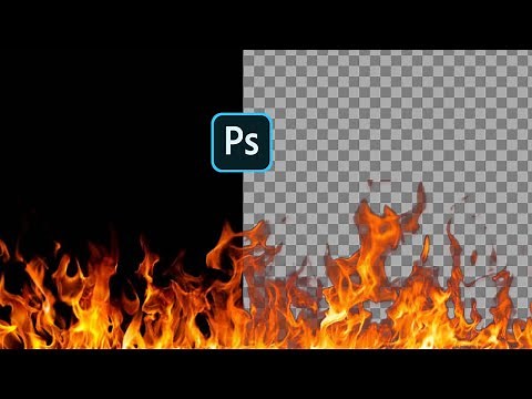 How to remove background of fire in Photoshop